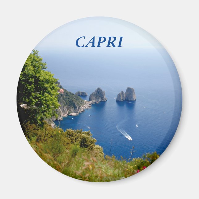 Íman de Capri com pedras Faraglioni (Frente)