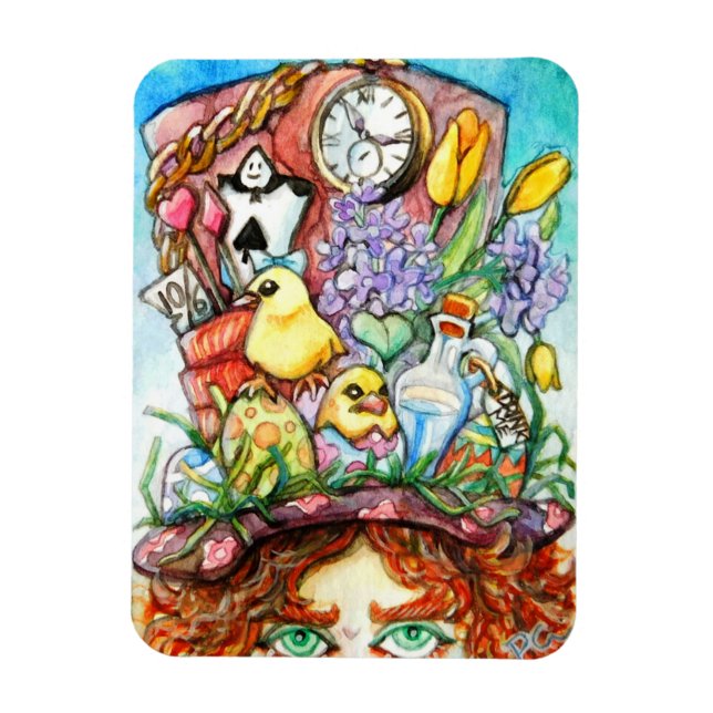 Íman de chapéu (Vertical)