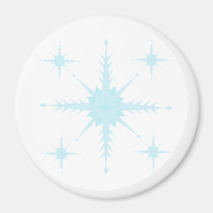 Íman de círculo com flocos de neve