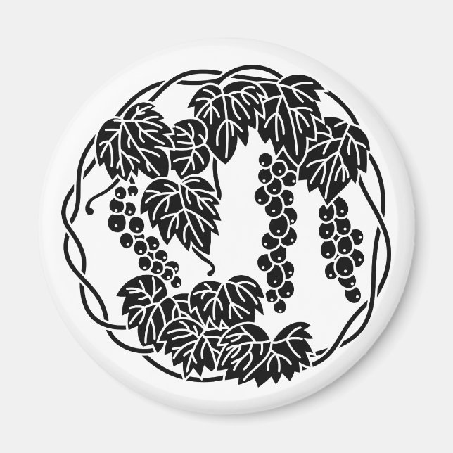 Íman de círculo de Uvas (Frente)