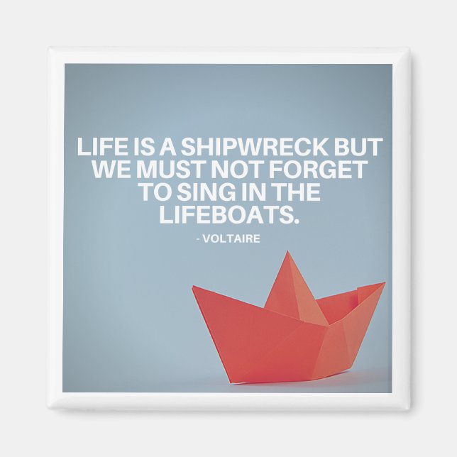 Íman de citação motivacional e inspiracional (Frente)