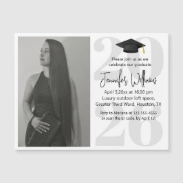 íman de código qr para festa de formatura simples 