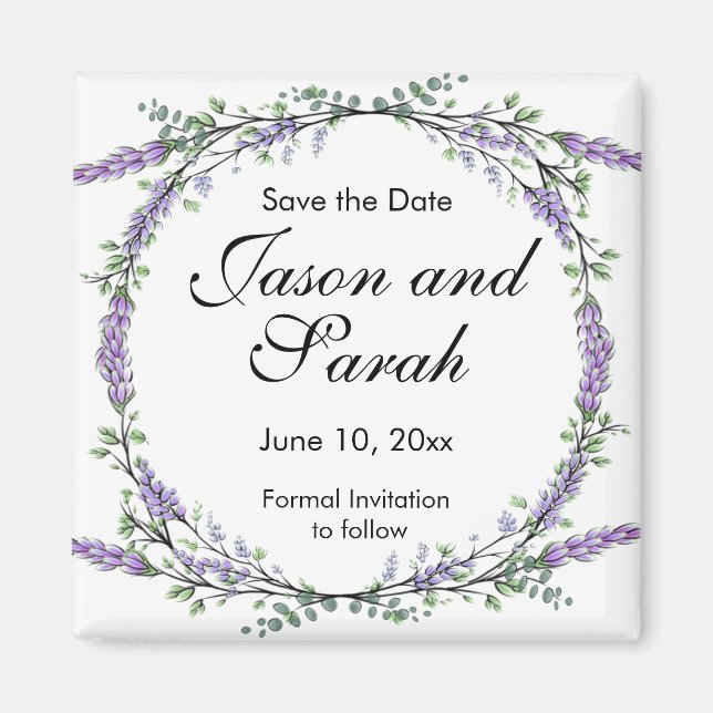 Íman de coleção de cores d'água do eucalipto lavan (Frente)