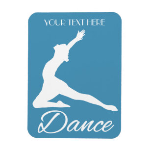 Íman de cor e texto personalizado DANCE