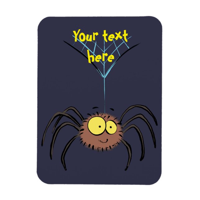 Íman de desenho de aranha bonito e adorável (Vertical)