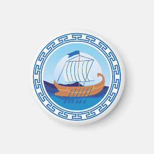Íman de Design de Navio da Grécia Antiga
