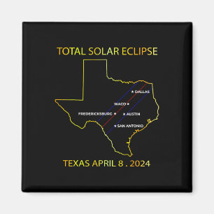 Íman De Eclipse Solar 2024 Interative Map Eclips Texas