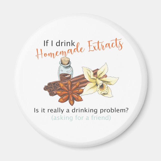 Íman de extrato caseiro, ímã de extrato engraçado (Frente)