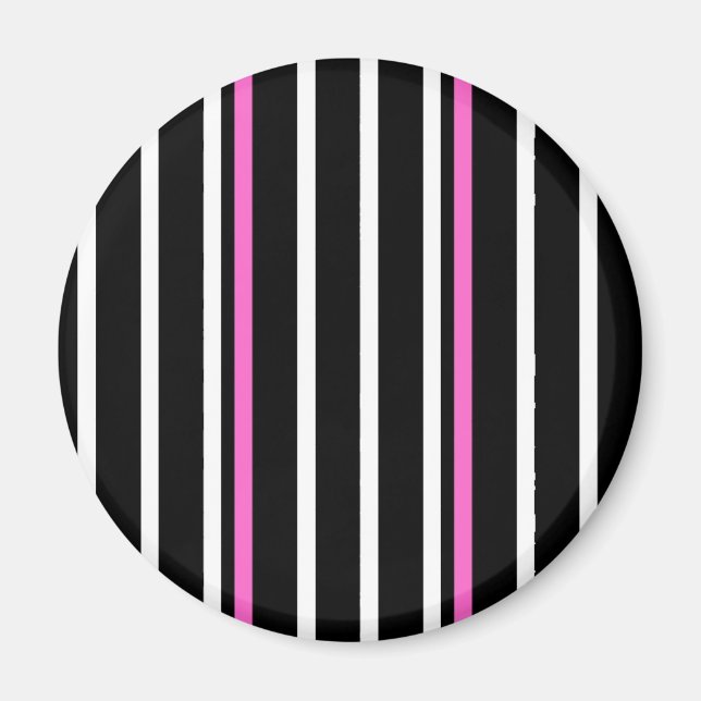Íman de faixa - preto/rosa (Frente)