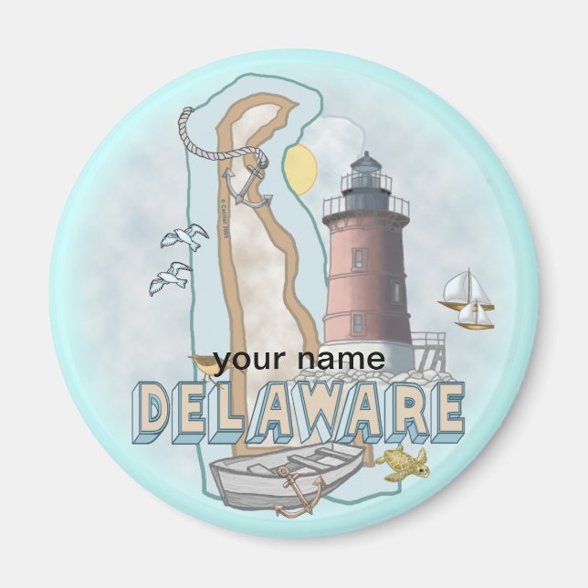 Íman de farol de Delaware (Frente)