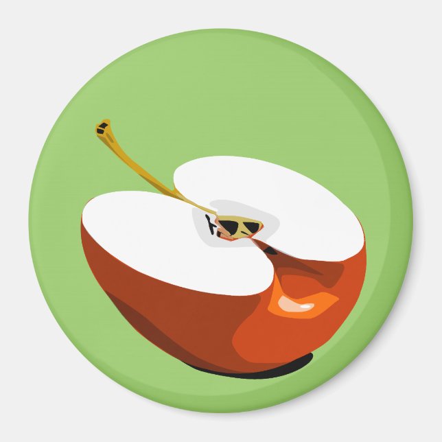 Íman de fatia de maçã (Frente)