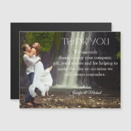 íman de foto de casamento com agradecimento modern