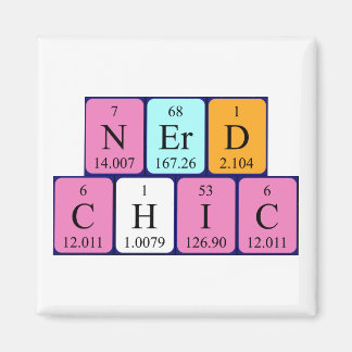 Íman de frase de mesa periódica NerdChic