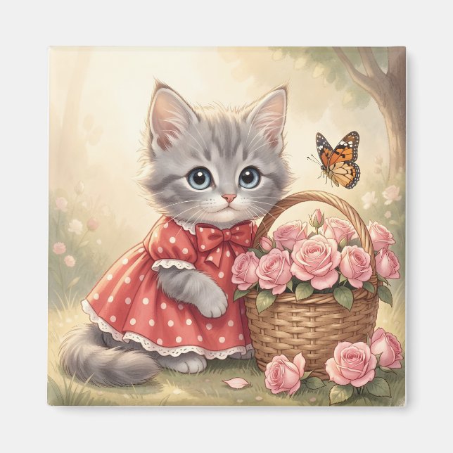 íman de gatinho adorável (Frente)