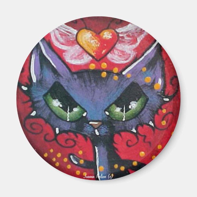 Íman de gato cardíaco (Frente)
