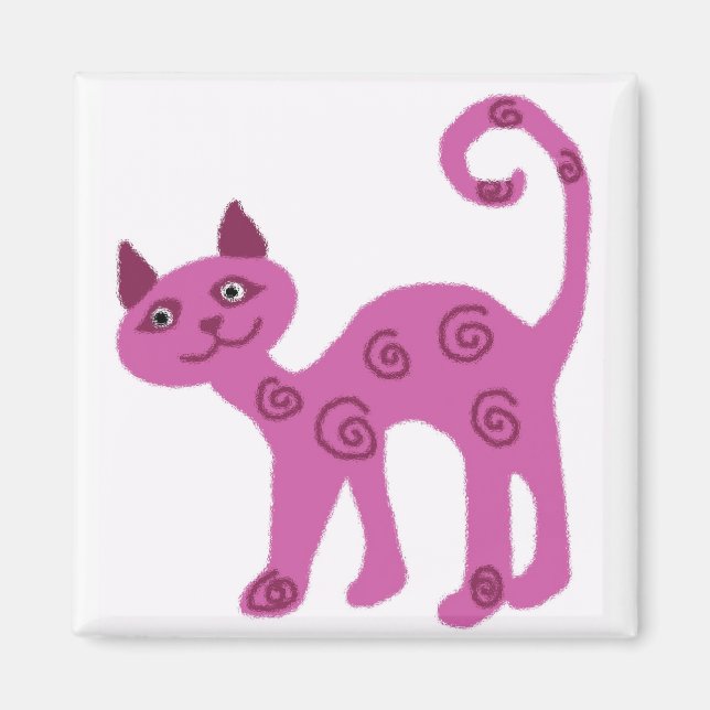 Íman de gato de vidro (Frente)