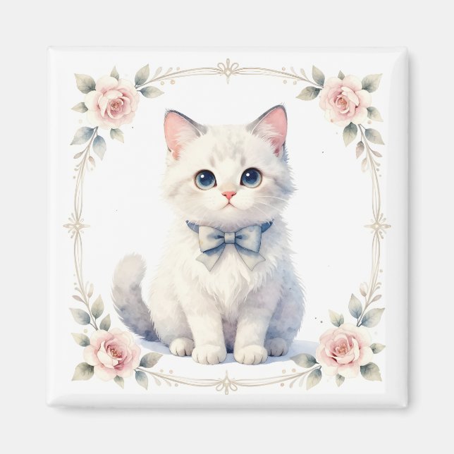íman de gato fofo (Frente)