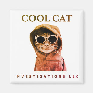 Íman de gato legal - pôr do sol manchado