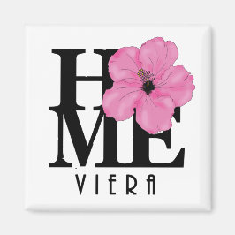 Íman de Hibisco Rosa Viera HOME