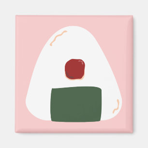 Íman De "ímã quadrado do ~Pink ver.~ do ♥ Onigiri"