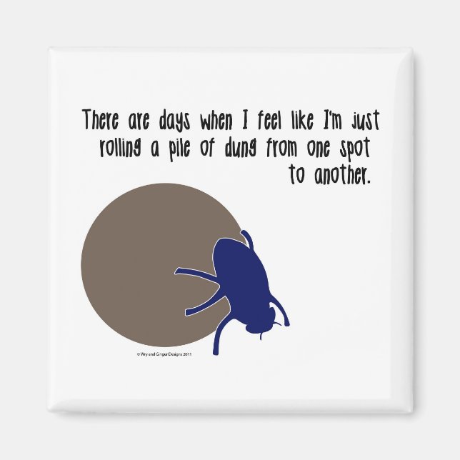 Íman de insetos engraçado (Frente)