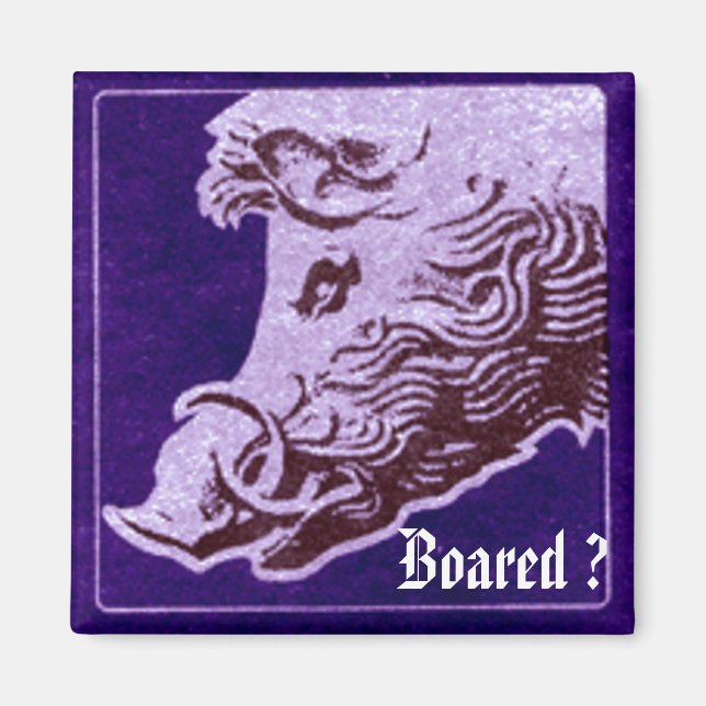 Íman de javali selvagem. (Frente)