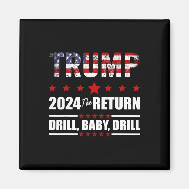 Íman De Julho Trump 2024 Drill Ba (Frente)