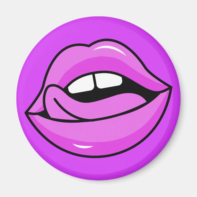 Íman de Lábios rosa (Frente)