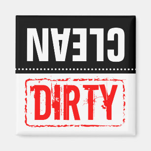 Íman de lava-louça   Pratos limpos ou sujos