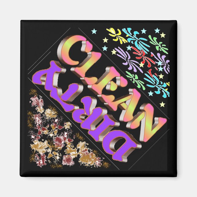 Íman de lava-louças suja (Frente)