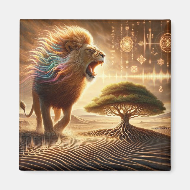 Íman de Leão Cantante (Frente)