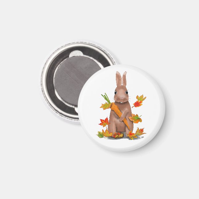 Íman DE Magnet Hase im Herbst (Front/Back)