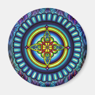 Íman De "mandala da estrela Electra" por Jay Rizzi