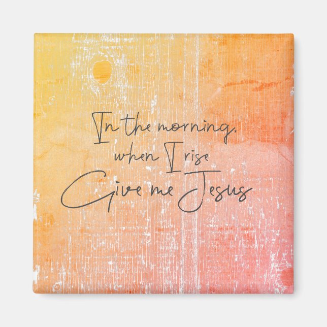 Íman De manhã, quando eu me levantar, me dê uma citação (Frente)