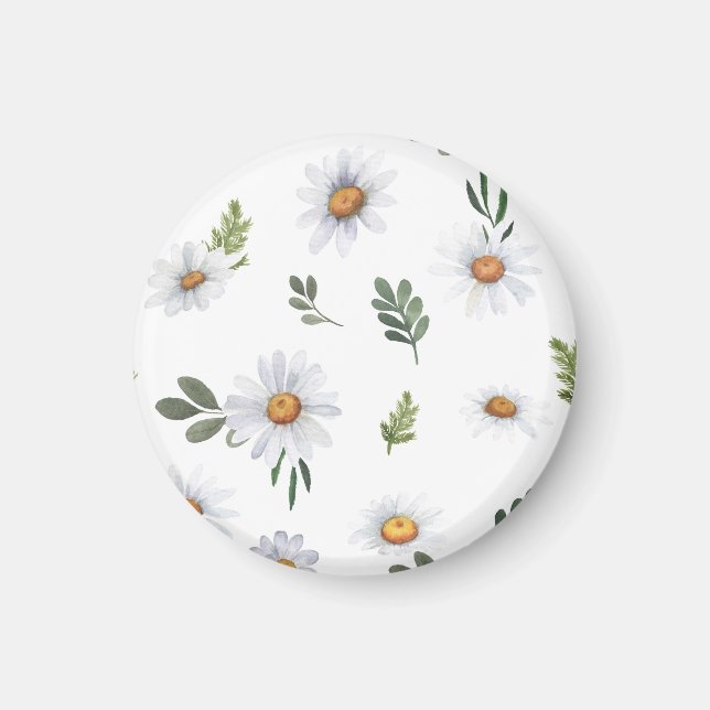 Íman de margarida branca, imã de margarida (Frente)