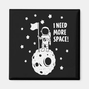 Íman Dê-me Mais Espaço Astronauta Engraçado Lua Estrela