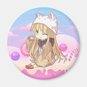 Íman de menina Kawaii
