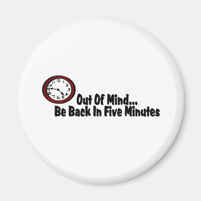 Íman De Mente, Volte Em Cinco Minutos (Frente)