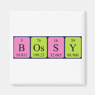Íman de mesa periódica Bossy