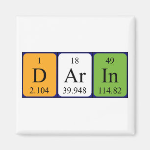 Íman de mesa periódica Darin