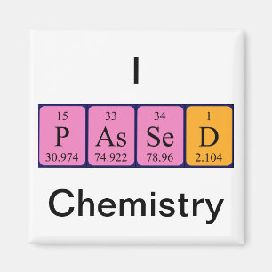Íman de mesa periódica de química aprovada