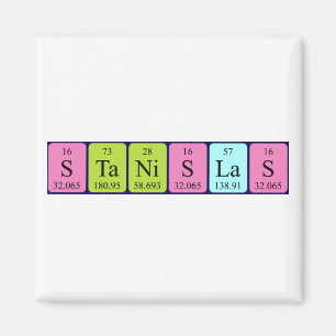 Íman de mesa periódica em Stanislas