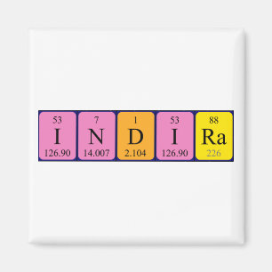 Íman de mesa periódica Indira