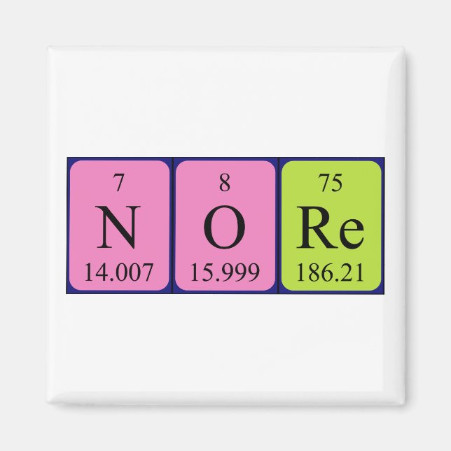 Íman de mesa periódica normal (Frente)