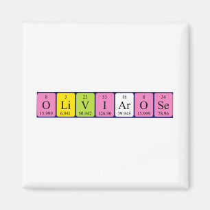 Íman de mesa periódica Olivia-Rosa