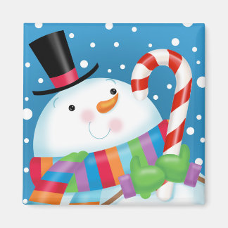 Íman de neve e caneta doce
