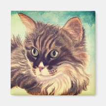 Íman de nuvem Fluffy Cat