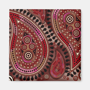 Íman De "obscuridade suprema Paisley" - vermelho por