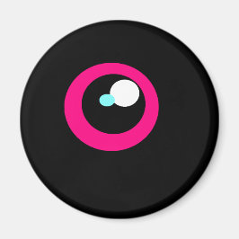 Íman de Olho de Imagem Monstro Rosa-Quente #2