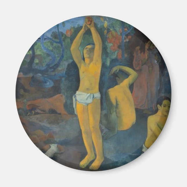 Íman 'De Onde Vimos?' - Botão Paul Gauguin (Frente)